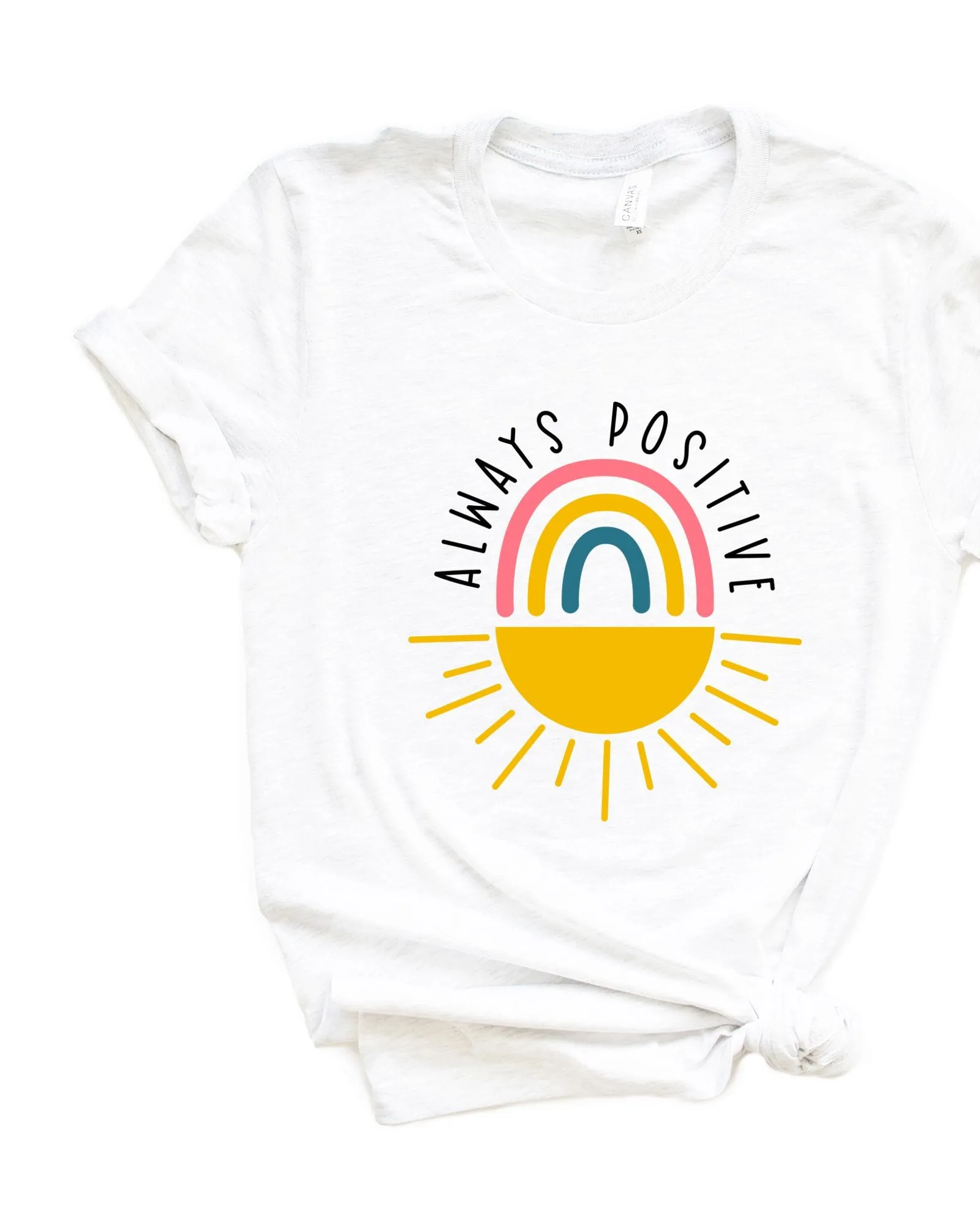 Always Positive Short Sleeve Graphic Tee | White