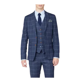 Antique Rogue Tweed Overcheck Suit Jacket