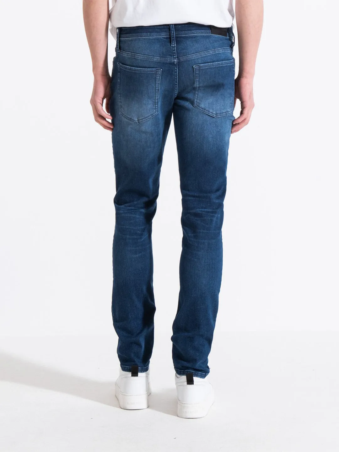 Antony Morato Men Blue Washed Mid-Rise Slim Fit Jeans