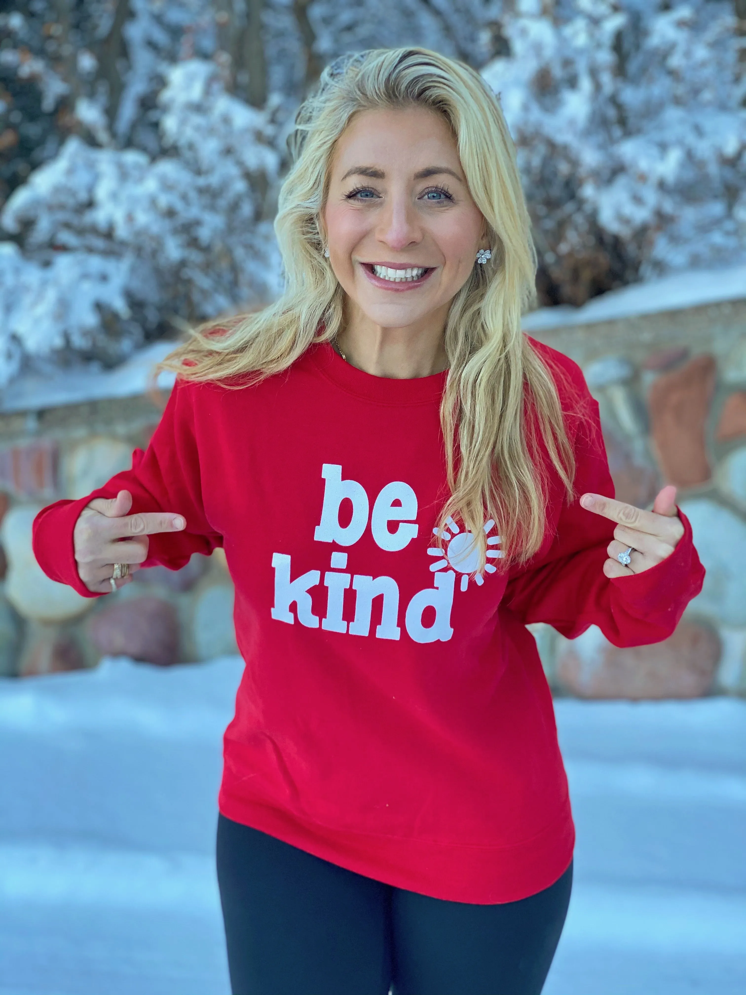 Be Kind Red Sweatshirt