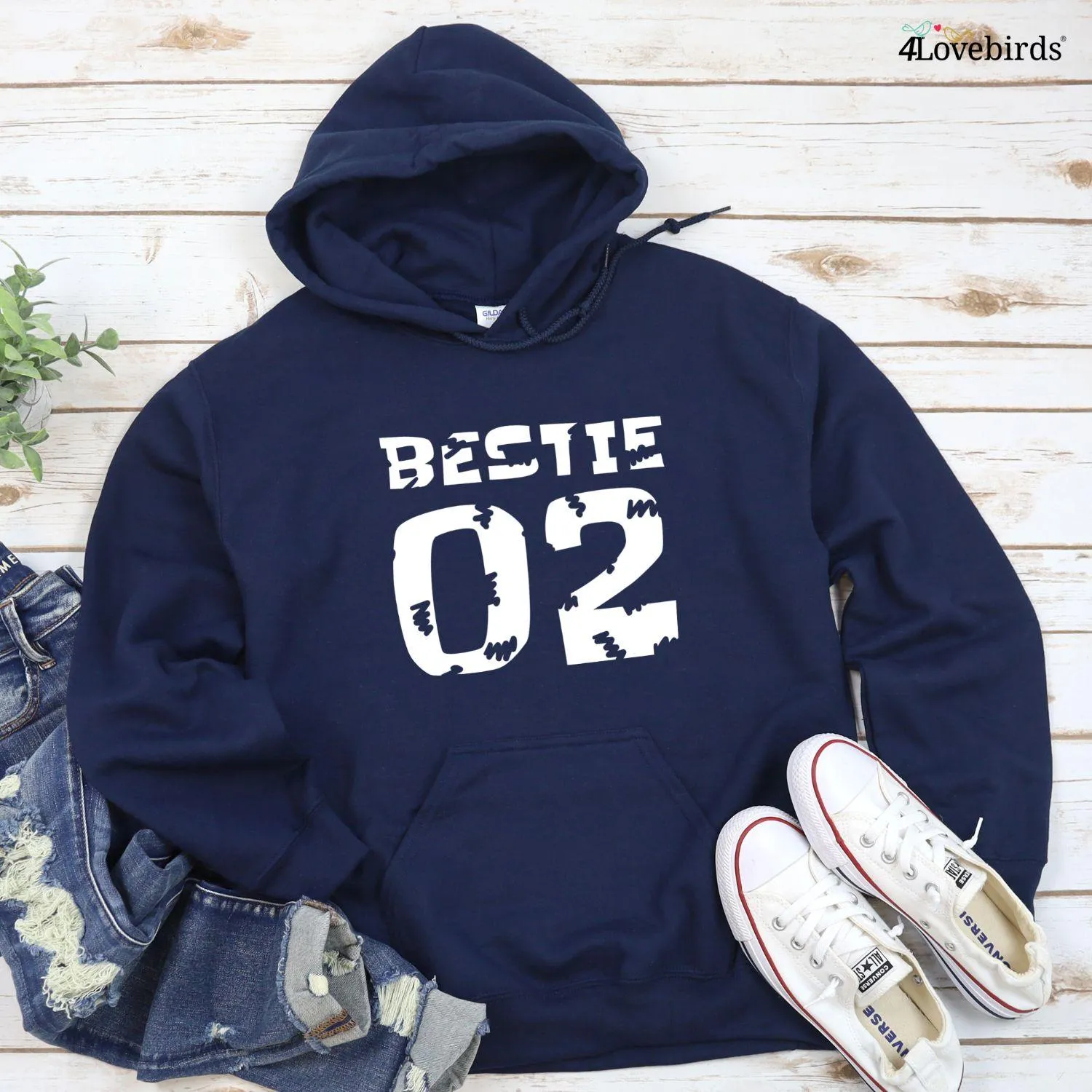 Bestie 01 & 02 Matching Outfits - Comfy BFF Sets - Perfect Best Friend Gifts