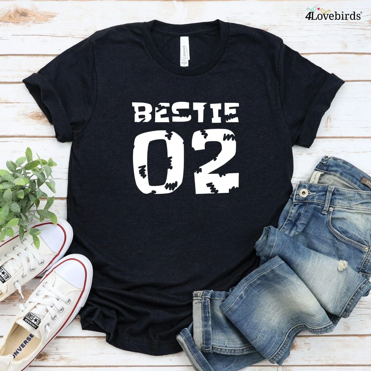 Bestie 01 & 02 Matching Outfits - Comfy BFF Sets - Perfect Best Friend Gifts