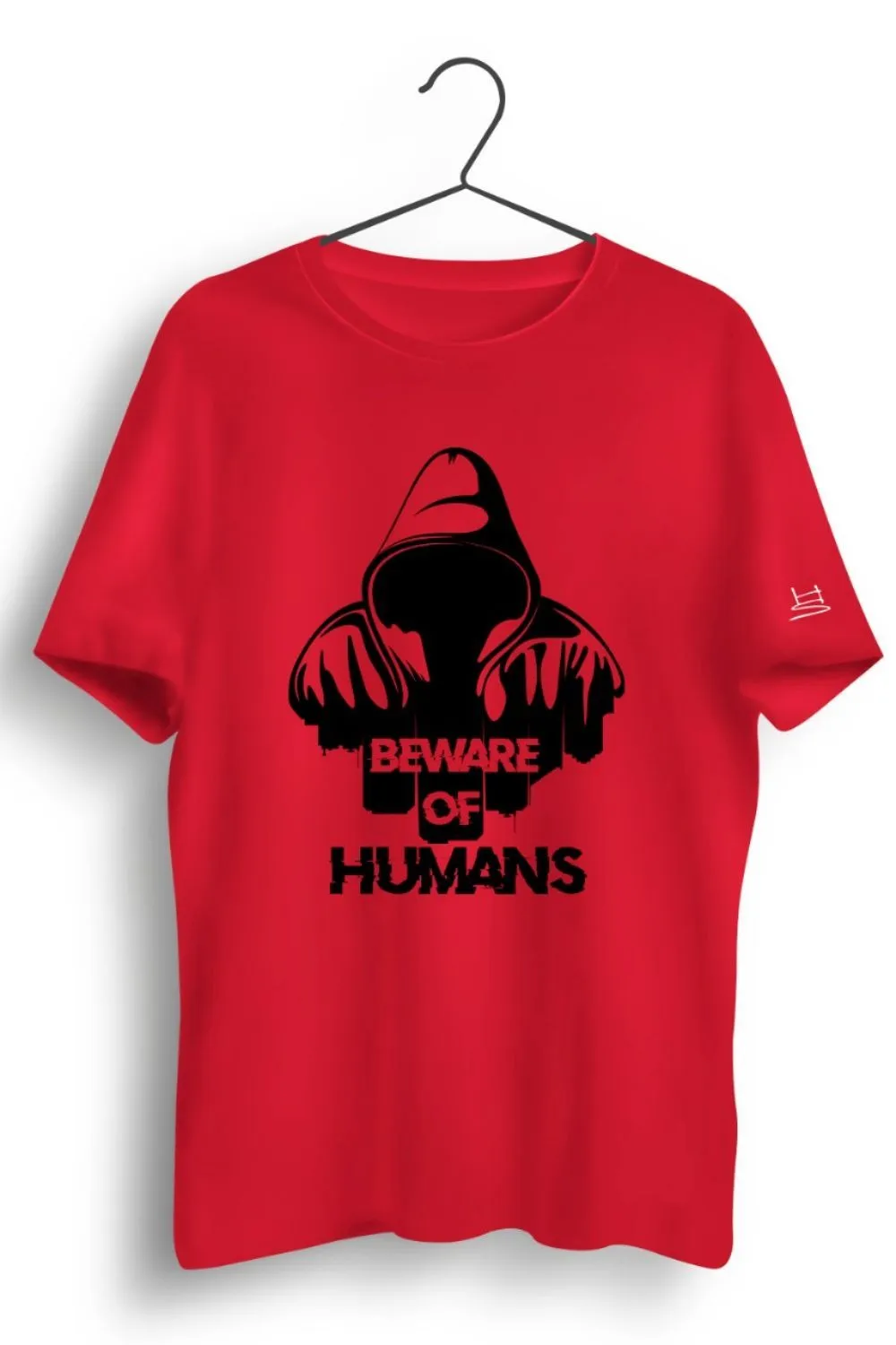 Beware Of Humans Graphic Printed Tshirt