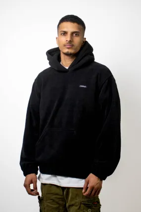 Black Polar Fleece Hoodie