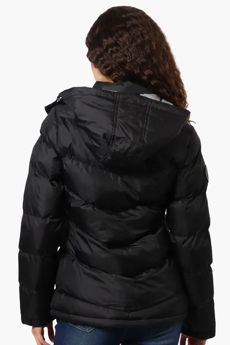 Canada Weather Gear Solid Bubble Bomber Jacket - Black