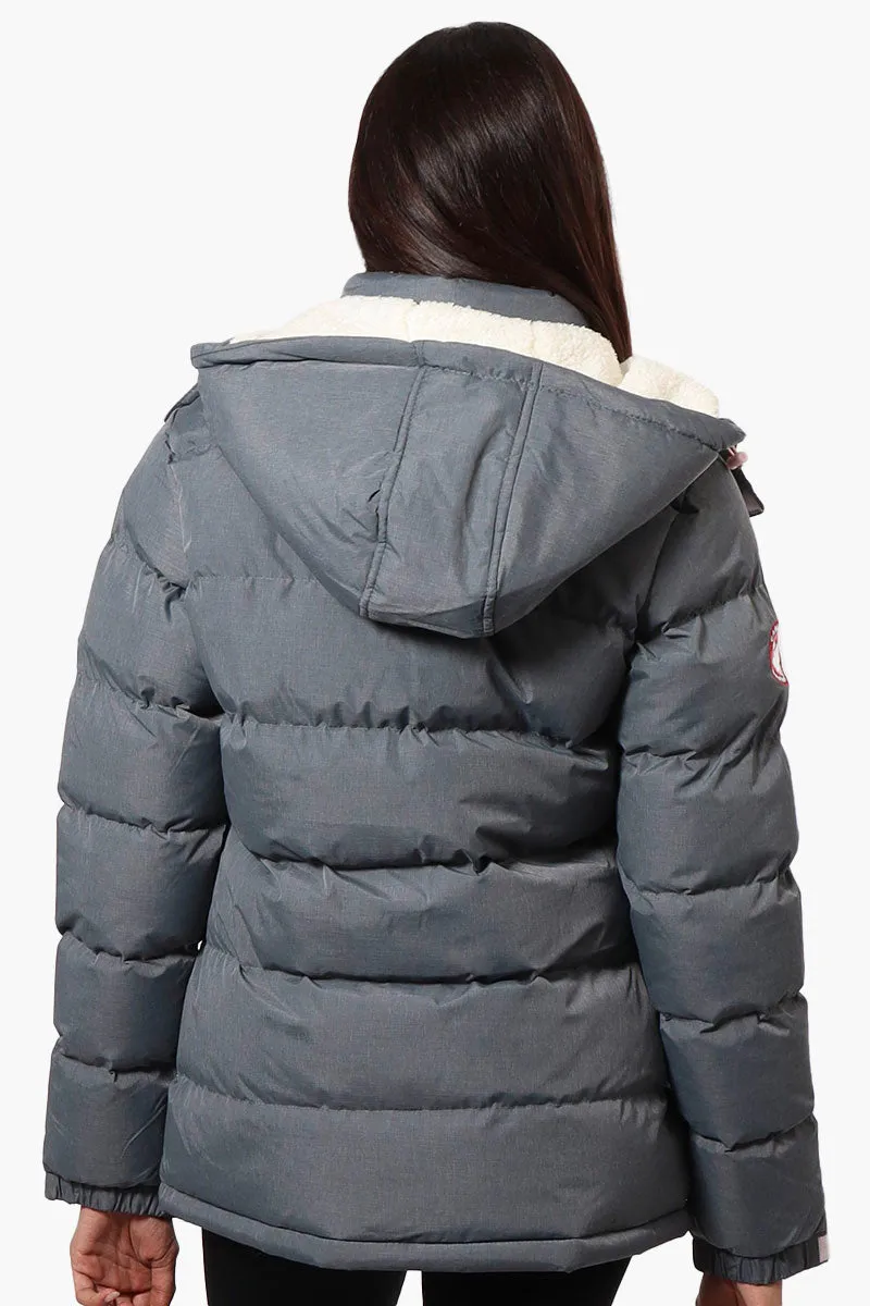 Canada Weather Gear Solid Bubble Bomber Jacket - Grey