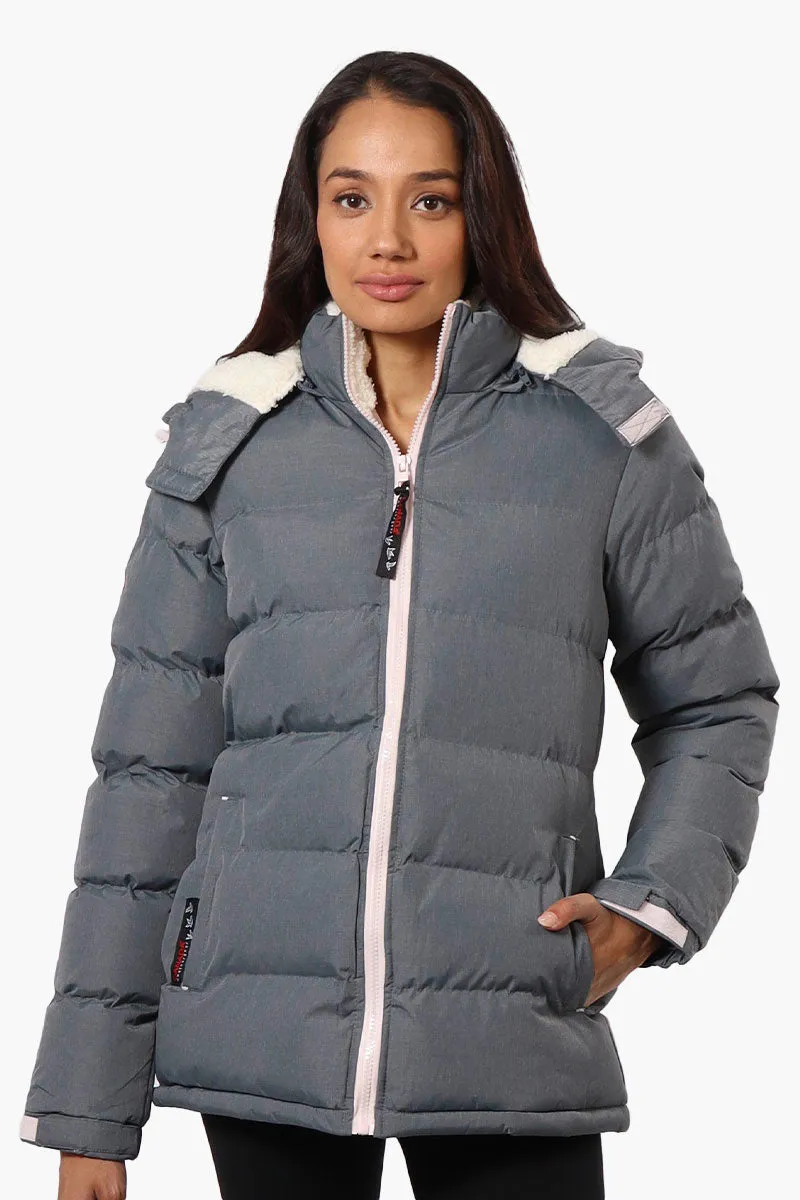 Canada Weather Gear Solid Bubble Bomber Jacket - Grey