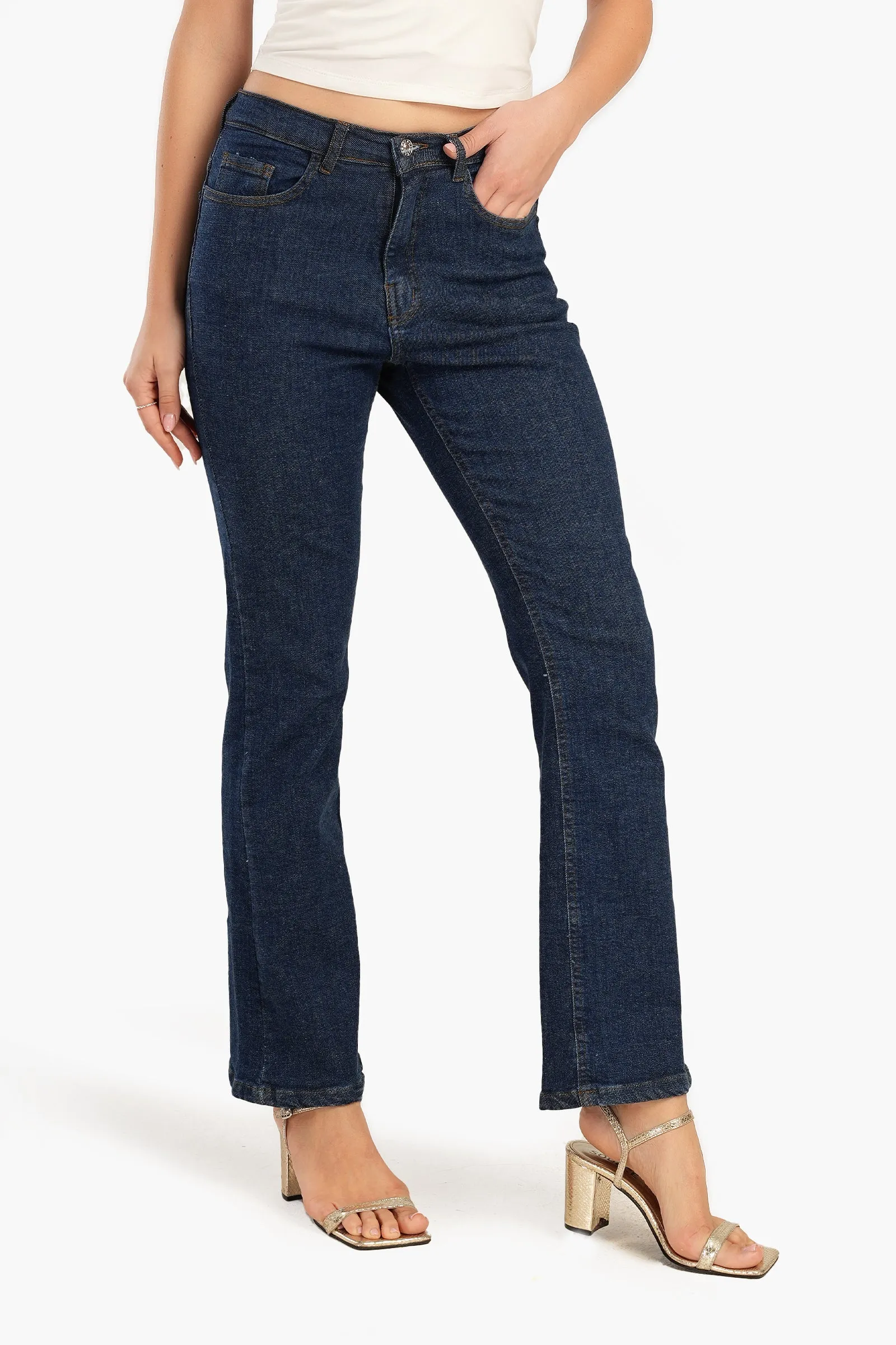 Classic Cotton Flare Jeans