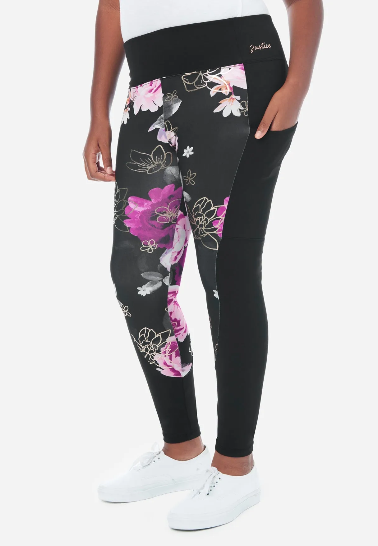 Collection X by Justice Color Block Full-Length Leggings