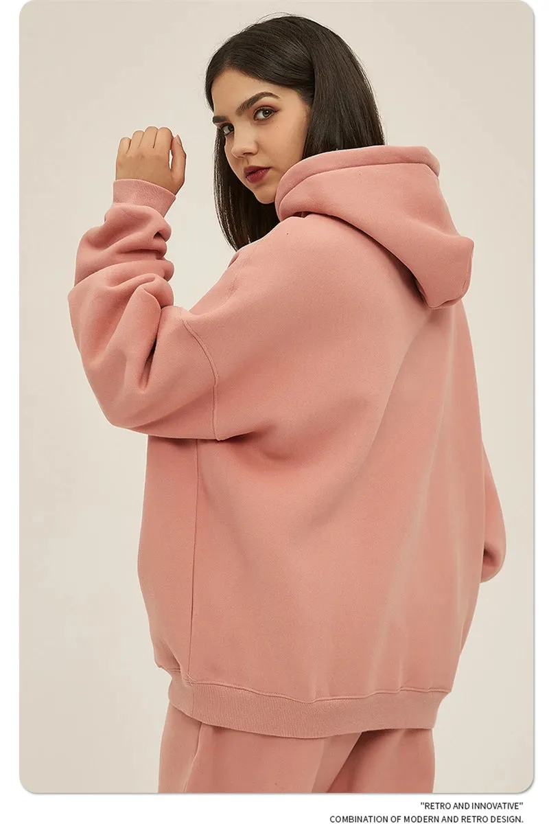 Comfy Thick Winter Fleece Oversized  Hoodie sleepover comfy hoodie ( Unisex )