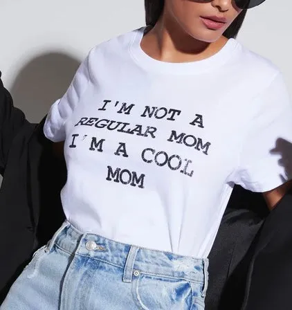 Cool Mom Graphic Tee: White