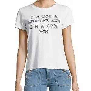 Cool Mom Graphic Tee: White