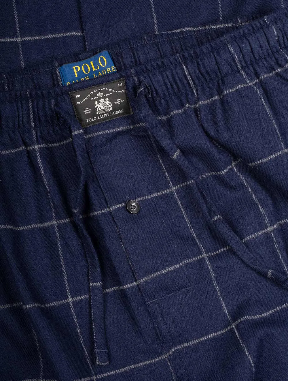 Cotton Flannel Pyjama Trouser Cruise Navy