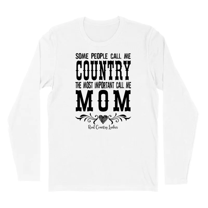 Country Mom Black Print Hoodies & Long Sleeves