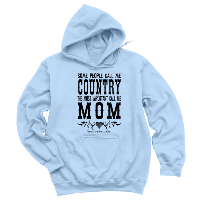 Country Mom Black Print Hoodies & Long Sleeves