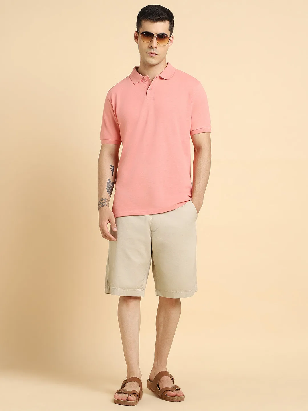 Dennis Lingo Polo Collar Cotton Casual T-shirt