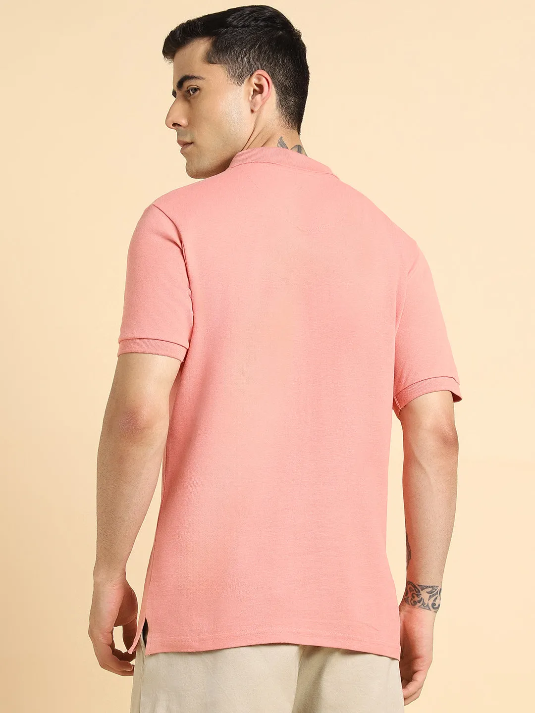 Dennis Lingo Polo Collar Cotton Casual T-shirt