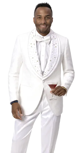 EJ Samuel Fashion Blazer J169-White