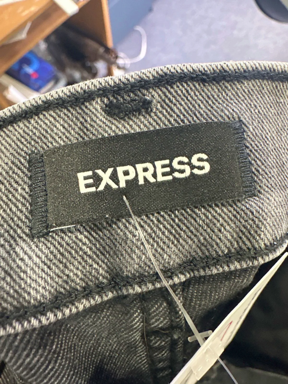 Express Grey Mom Jeans UK 4