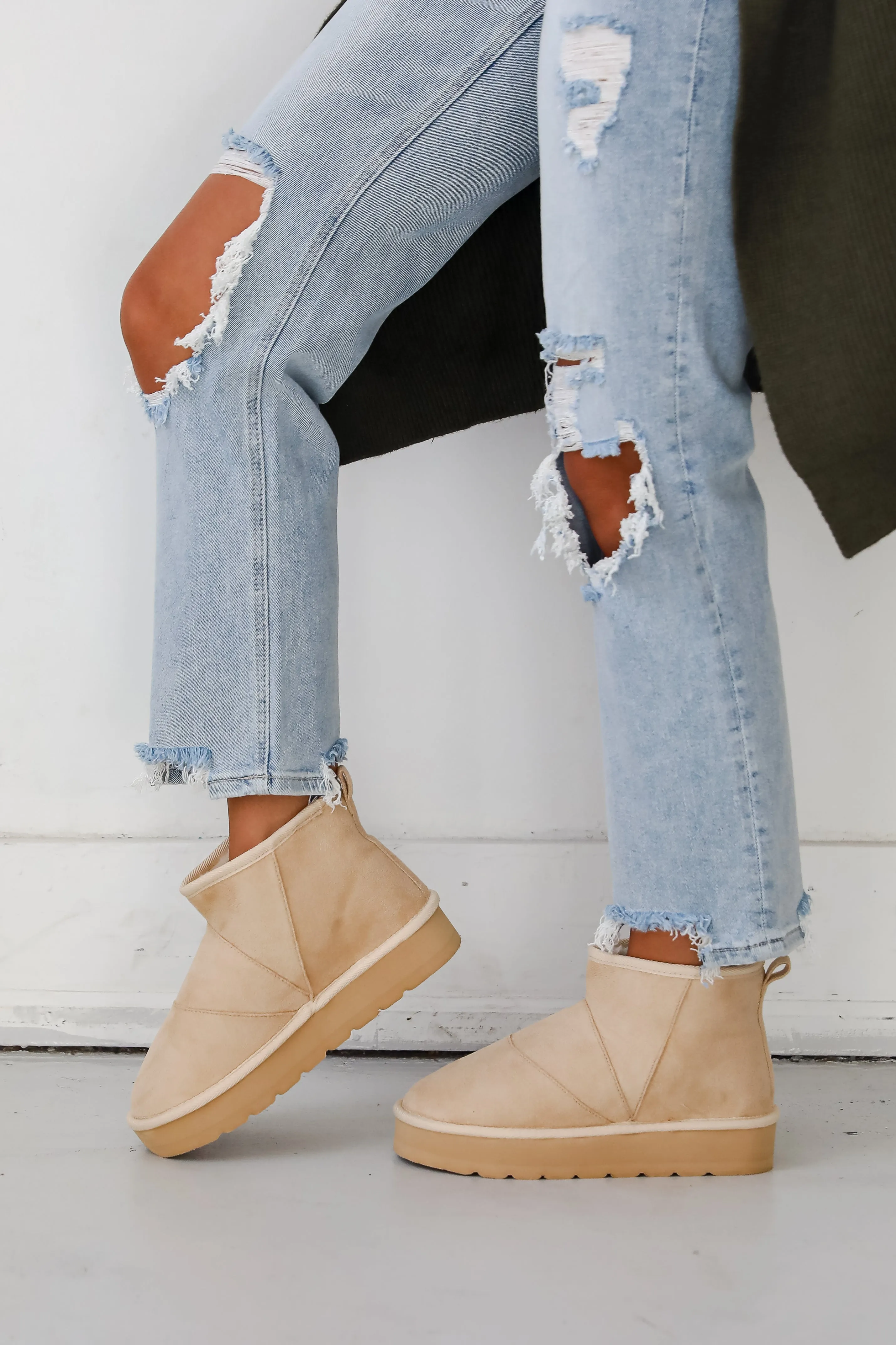 FINAL SALE - Mountain Weekend Mini Platform Booties - DOORBUSTER