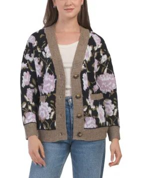 GEMMA  JANE Floral Jacquard Cozy Cardigan