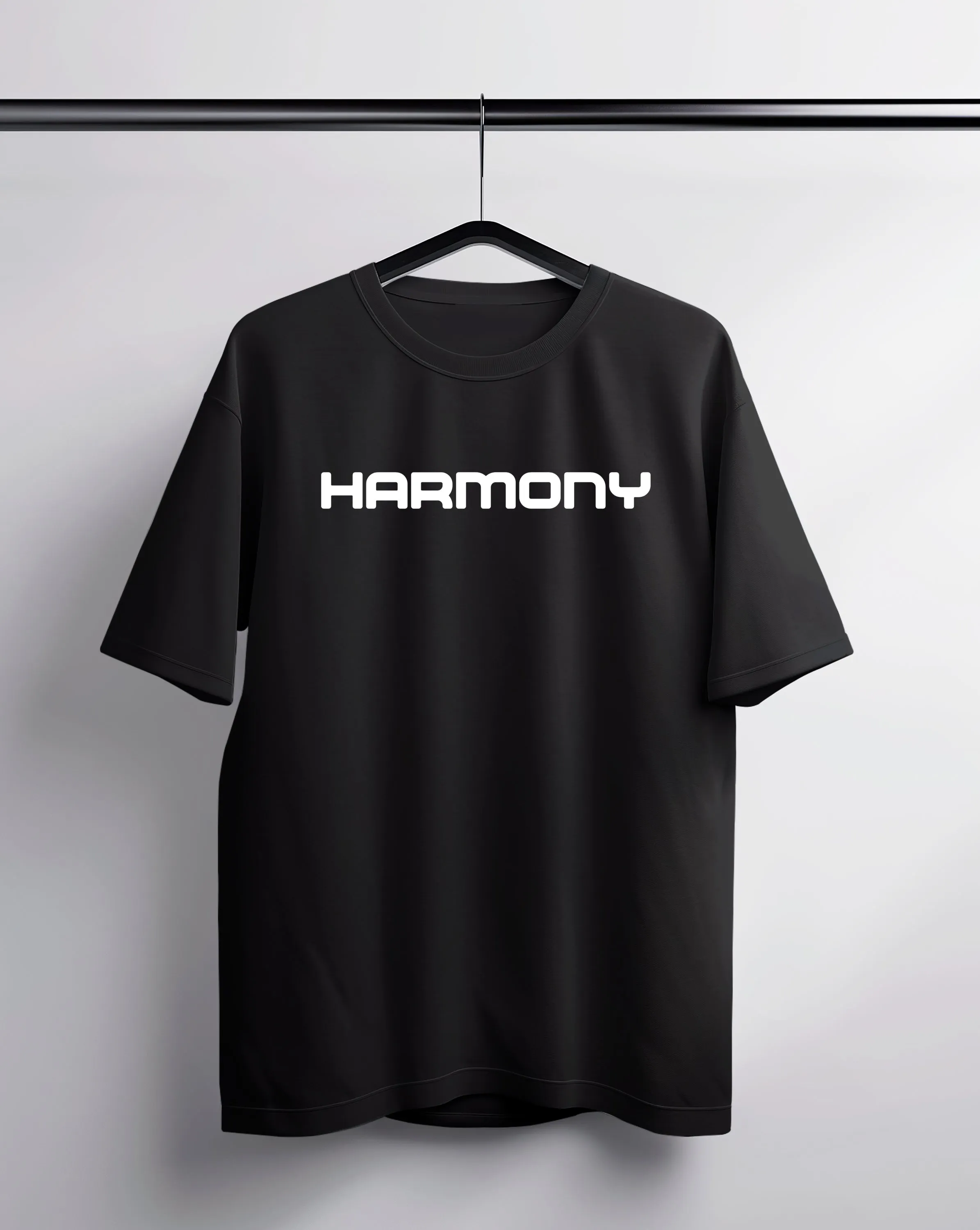 Harmony Black Oversized Tee