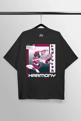 Harmony Black Oversized Tee