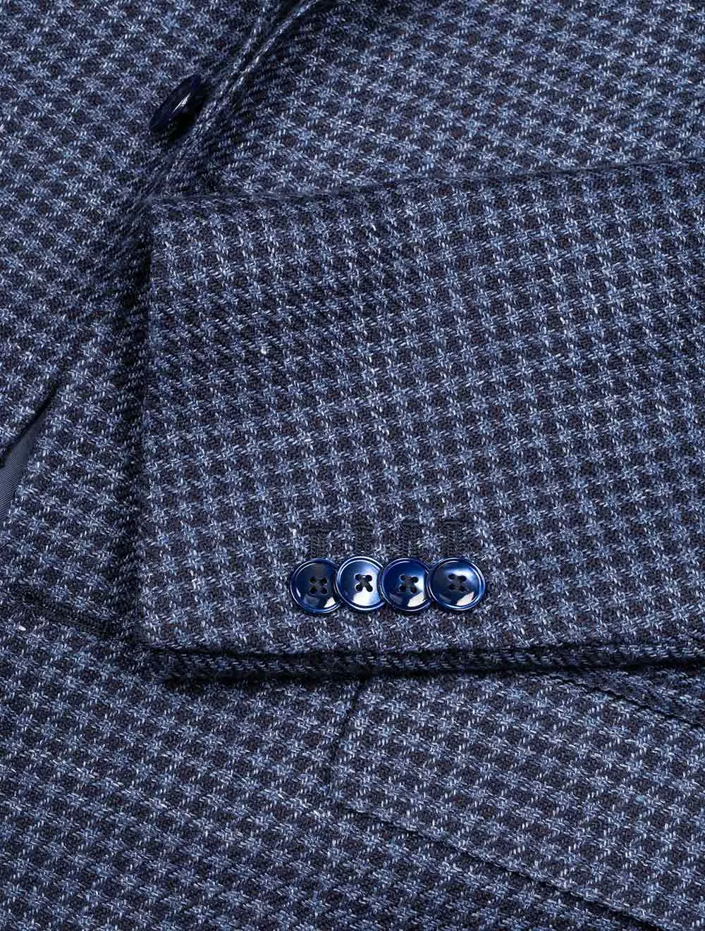 Houndstooth Jacket Navy