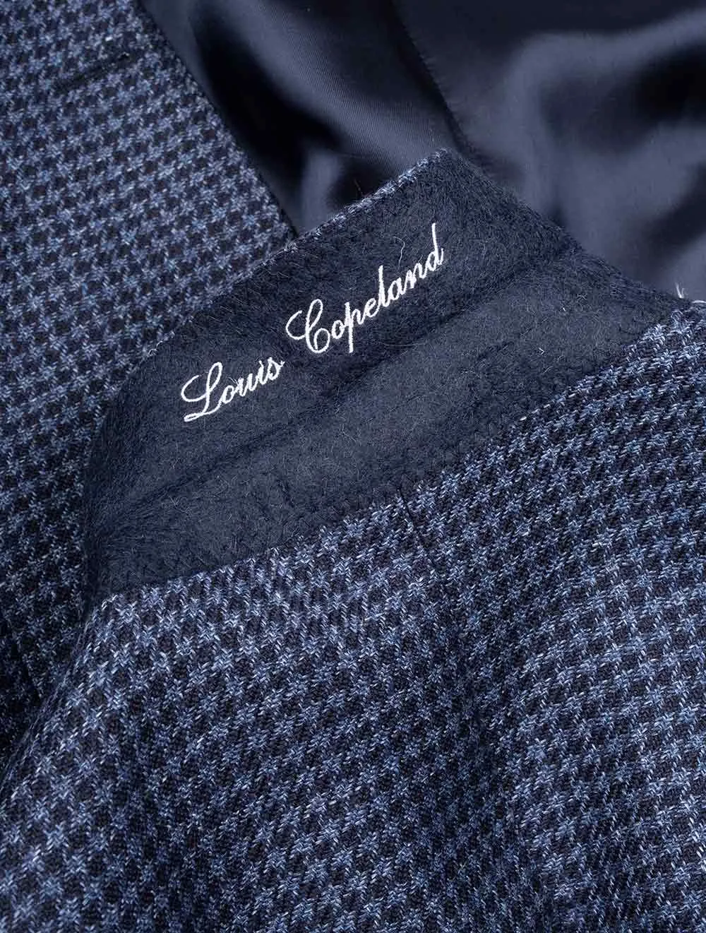 Houndstooth Jacket Navy