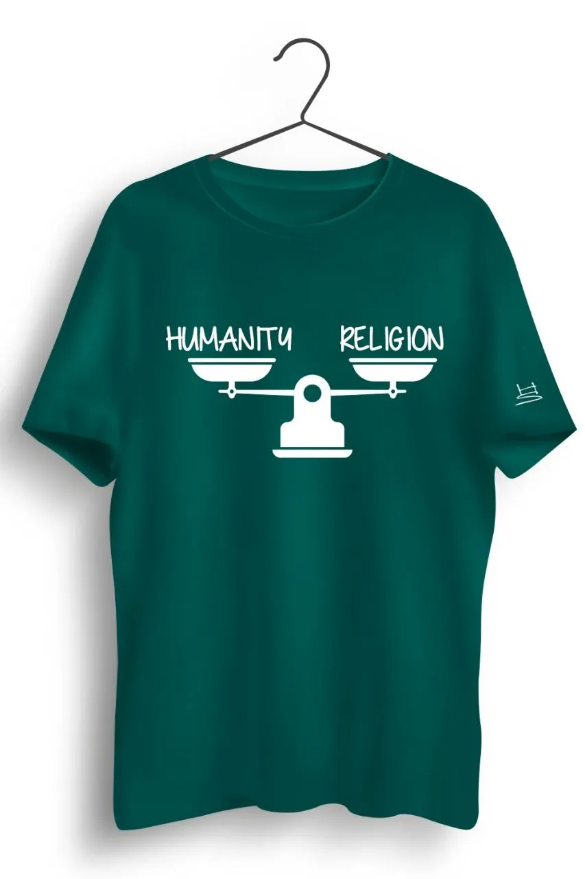 Humanity Religion Graphic Printed Tshirt