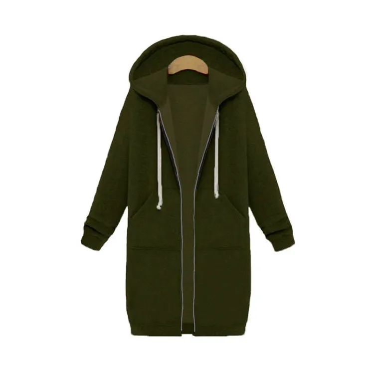 Ivyshape | Autumn Sweater with Hood and Cord for Women