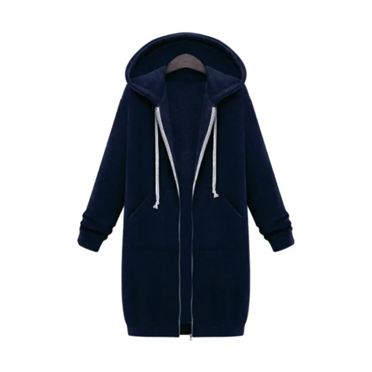 Ivyshape | Autumn Sweater with Hood and Cord for Women