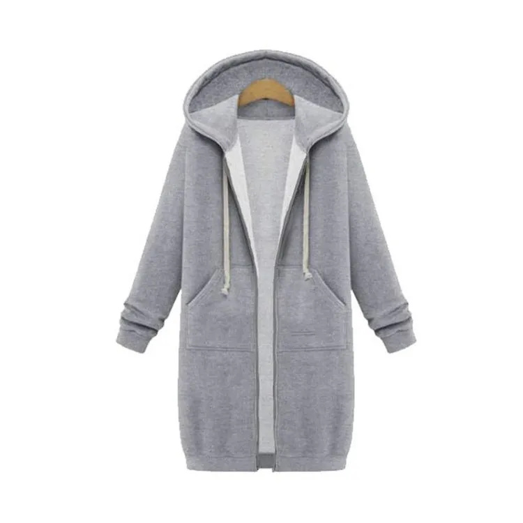 Ivyshape | Autumn Sweater with Hood and Cord for Women