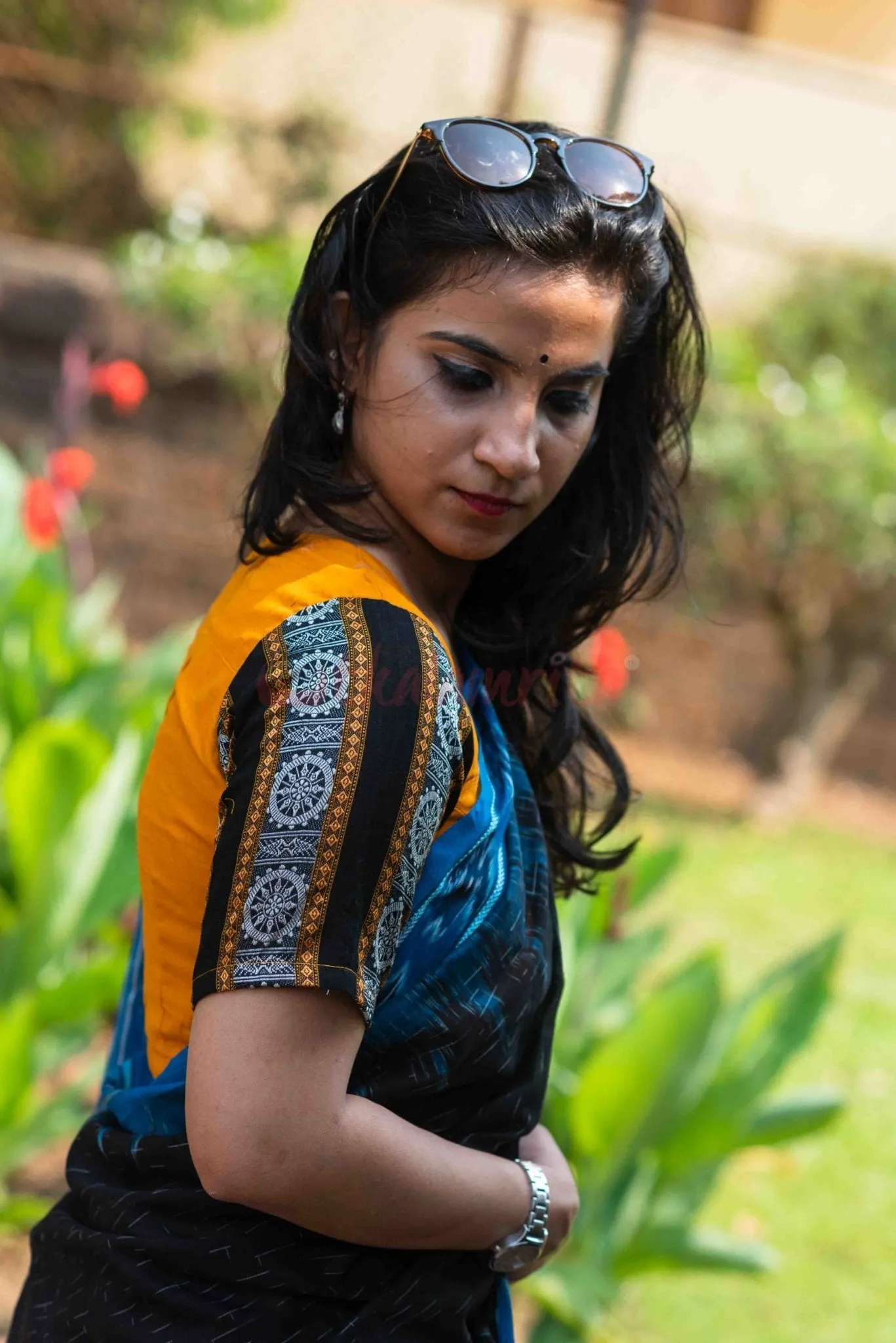 Konark Wheel Sleeves (Blouse)