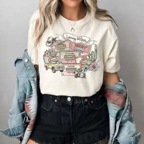 Lainey Wilson Retro Cassette Western Natural Graphic Tee