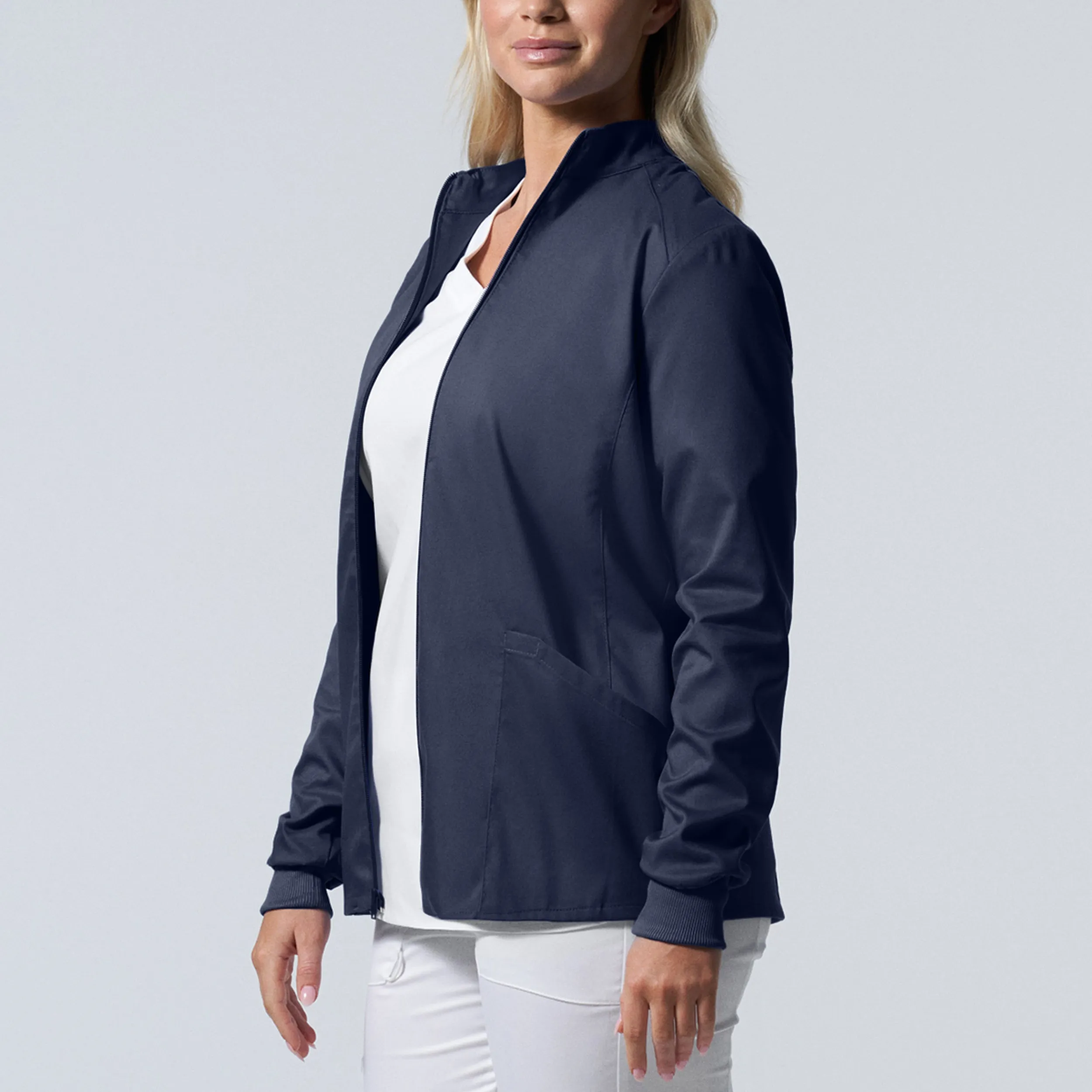 Landau ProFlex Womens 3-Pocket Scrub Jacket