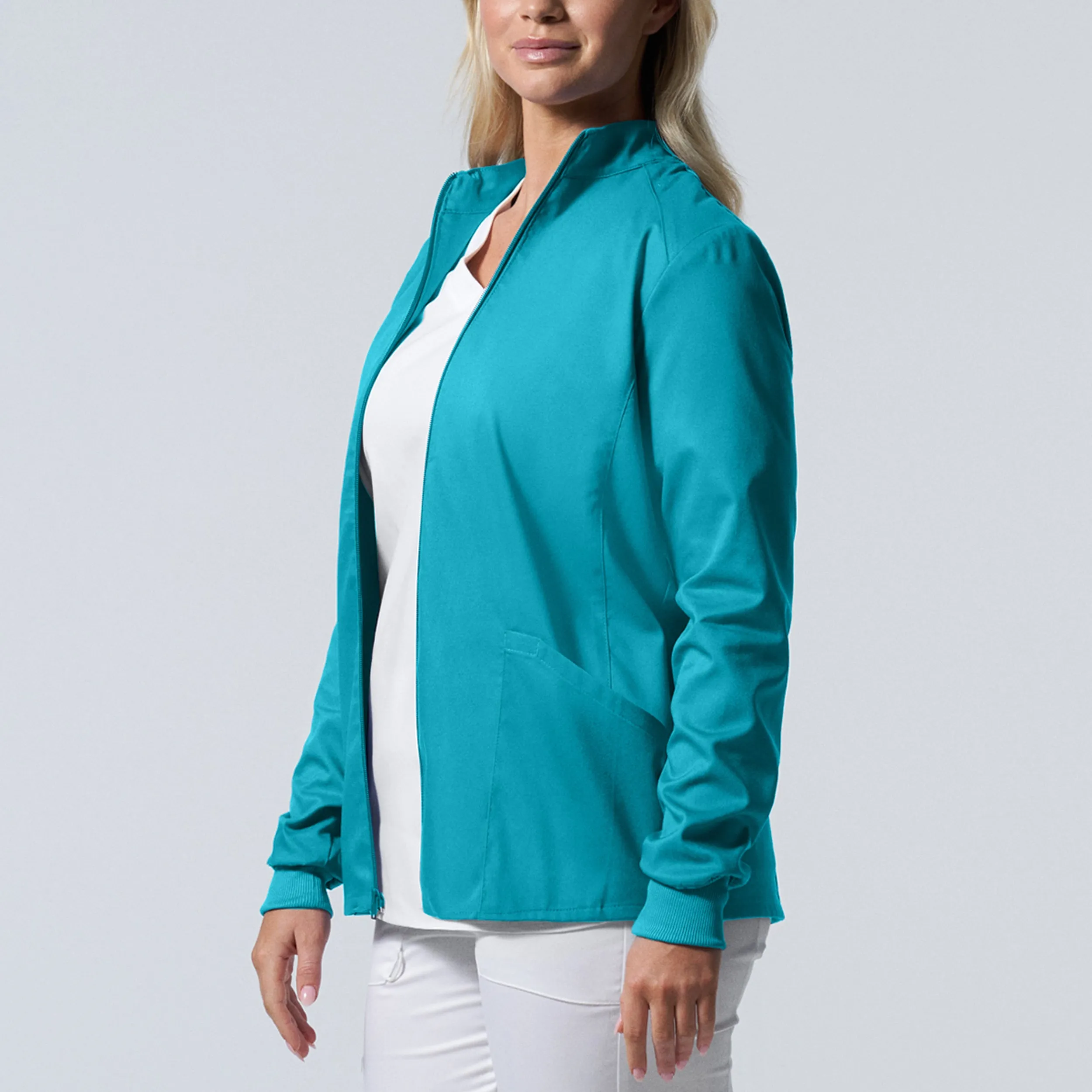 Landau ProFlex Womens 3-Pocket Scrub Jacket