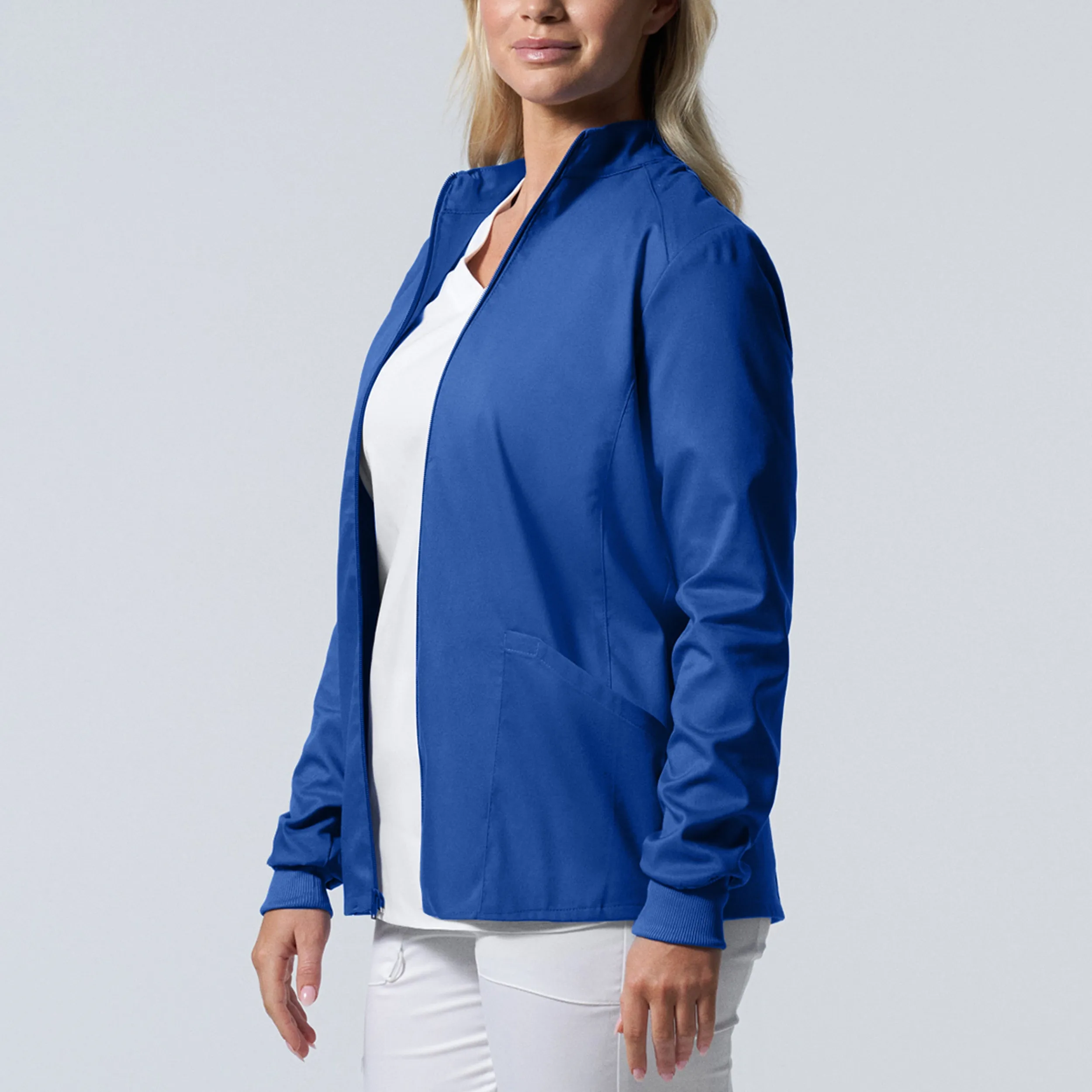 Landau ProFlex Womens 3-Pocket Scrub Jacket