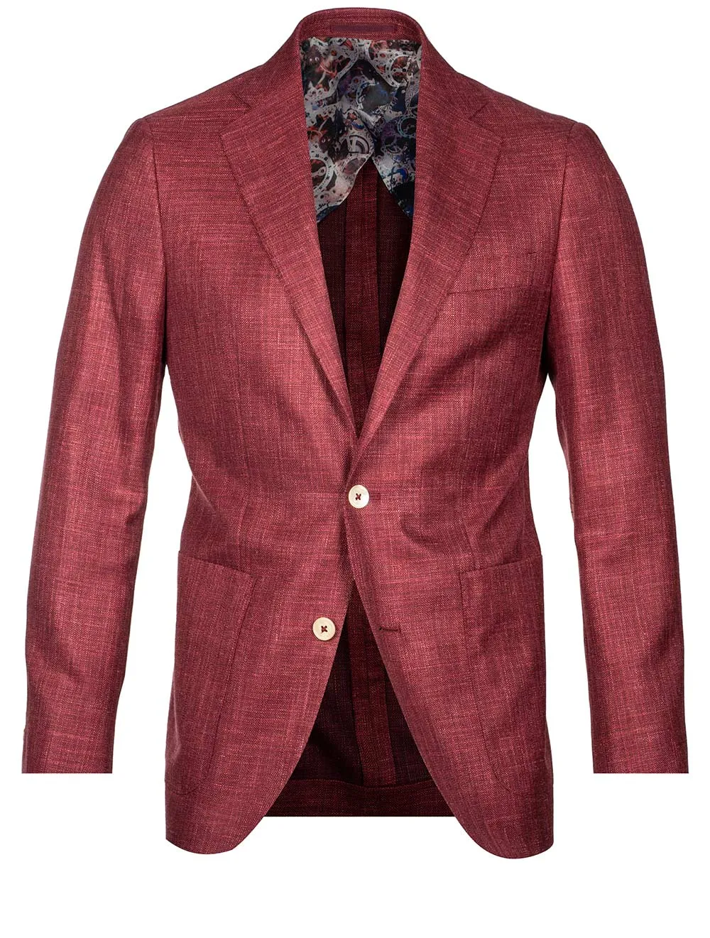 Loro Piana Wool Silk Sports Jacket Red