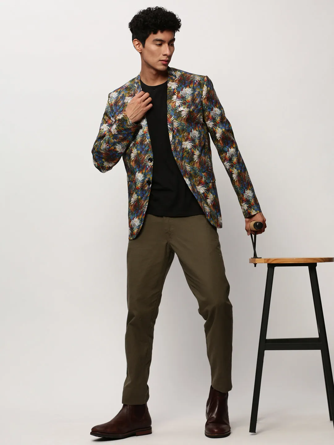 Men Multi Printed Casual Blazers