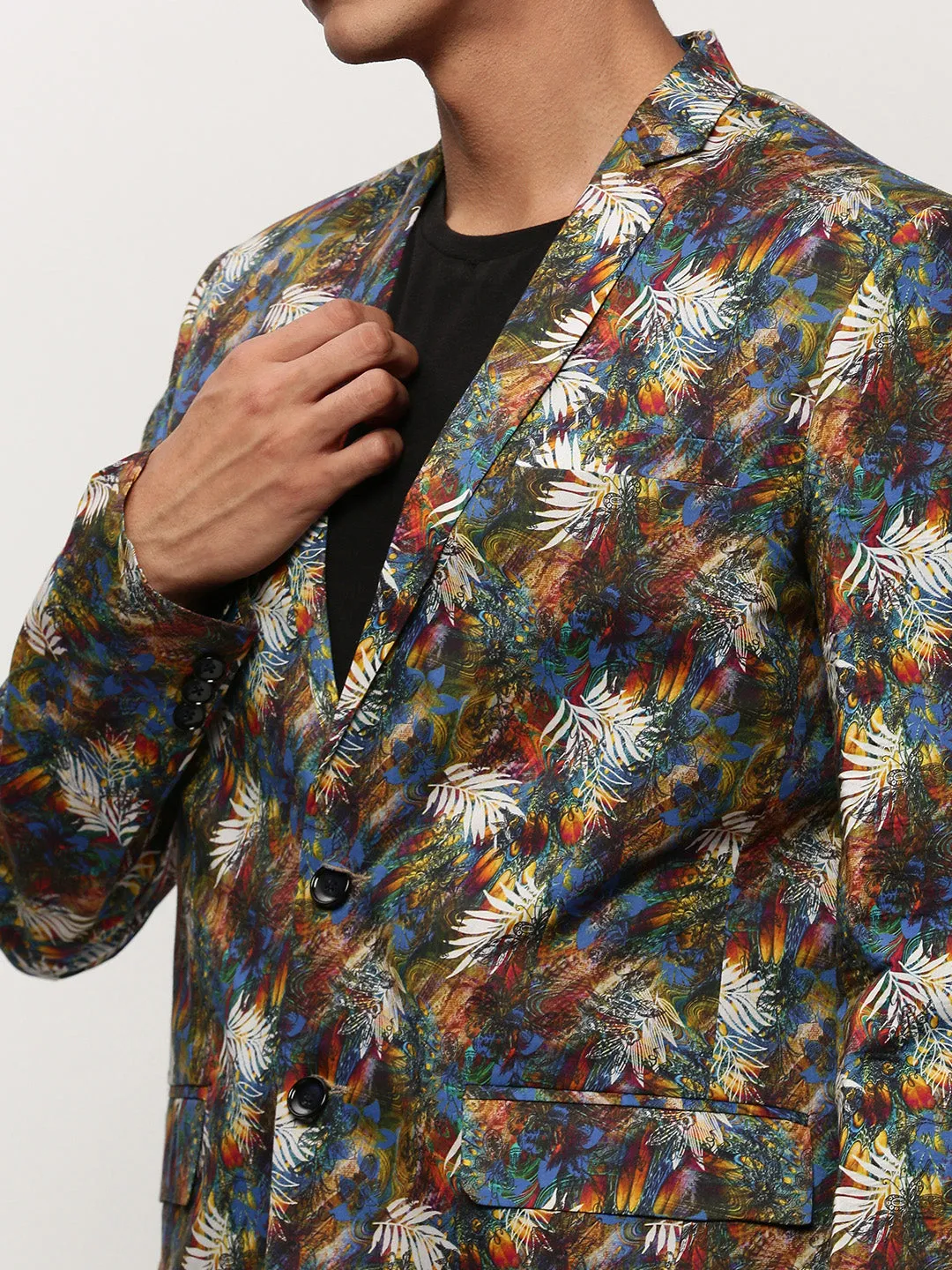 Men Multi Printed Casual Blazers