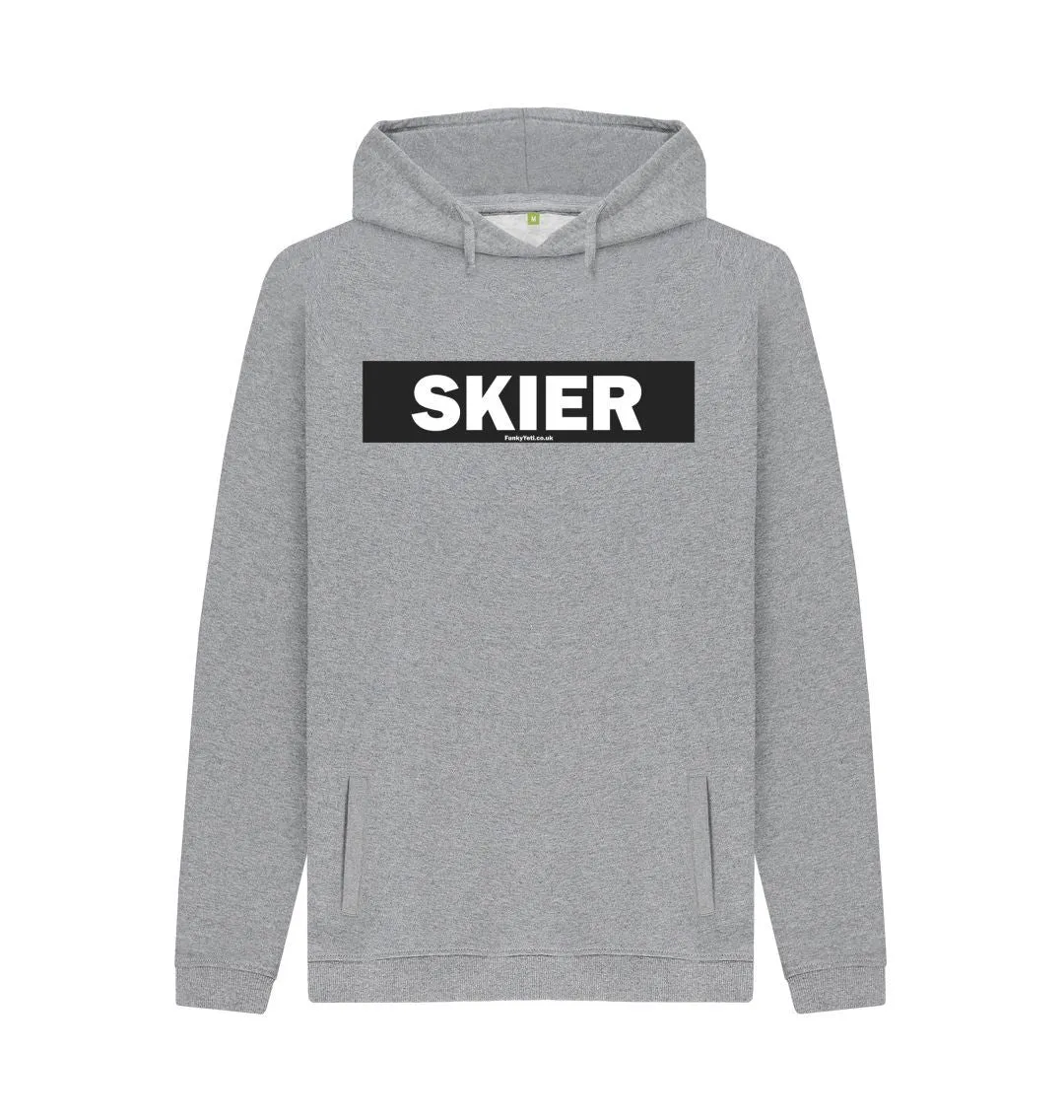 Men's Skier Censor Bar Organic Pullover Hoodie