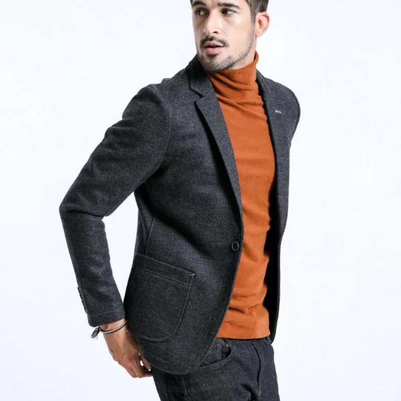 Men's Winter Casual Wool Blazer