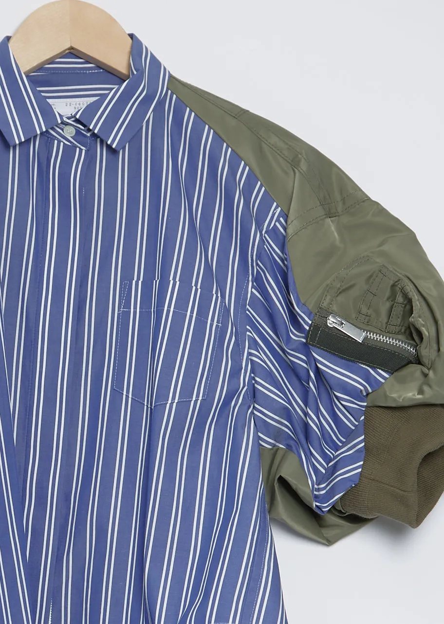 Nylon Twill Mix Shirt