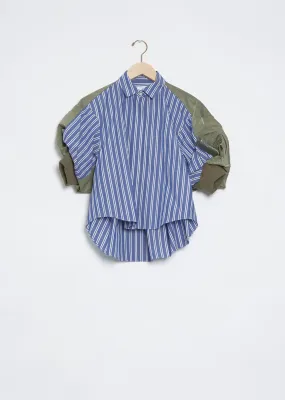 Nylon Twill Mix Shirt