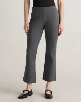 Organic Cotton Double Knit Kick Flare Pants