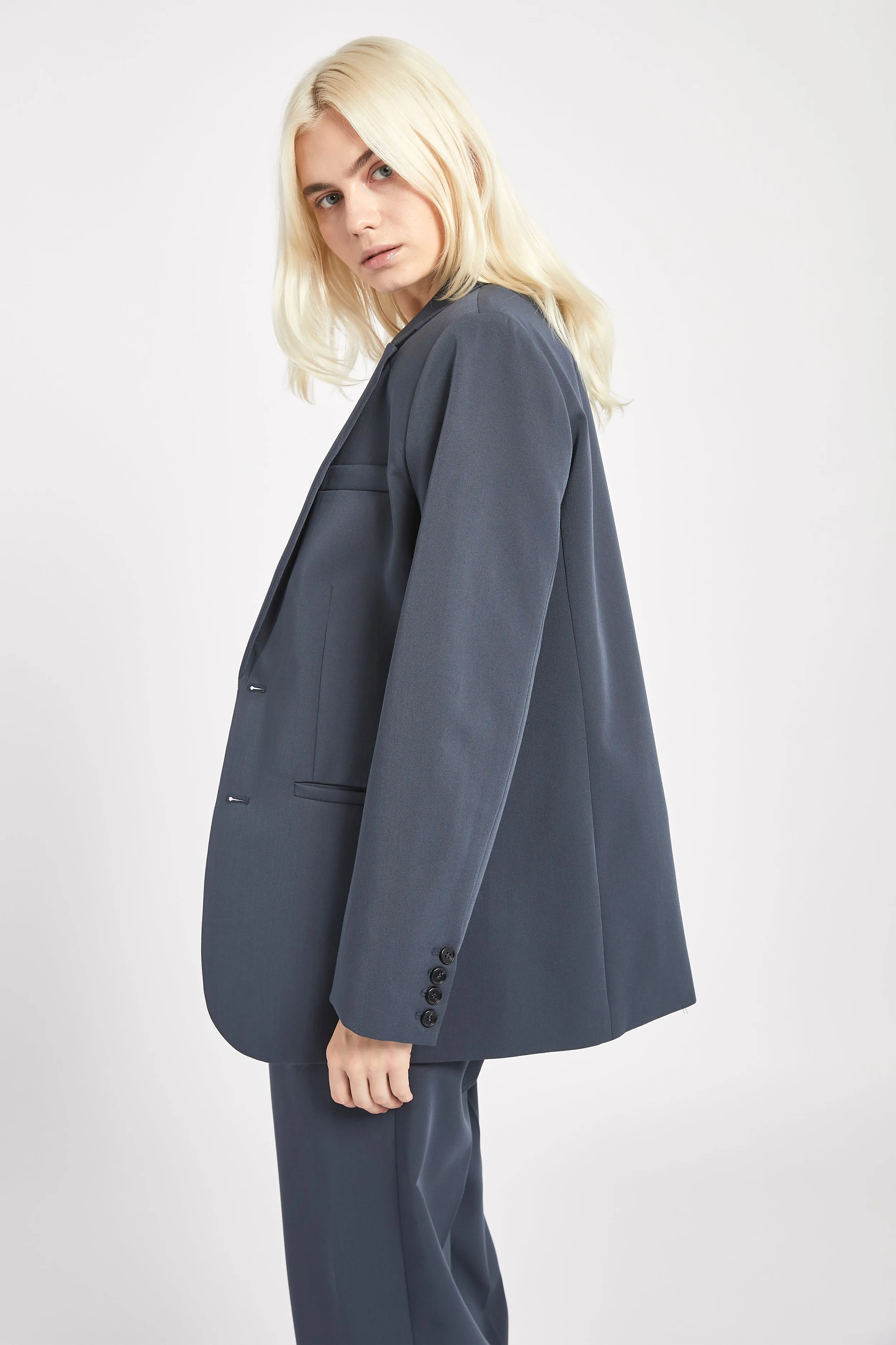 Oversized Dad Blazer - Navy