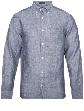 Regular Linen Shirt Marine