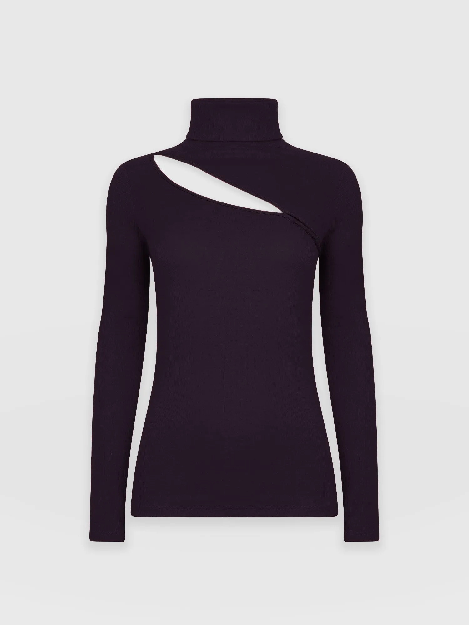 Reveal Turtle Neck - Plum