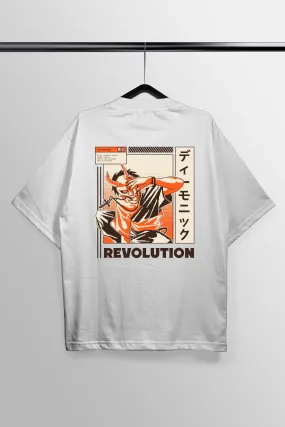 Revolution White Oversized Tee